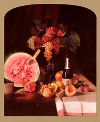 Nature morte avec pastèque
